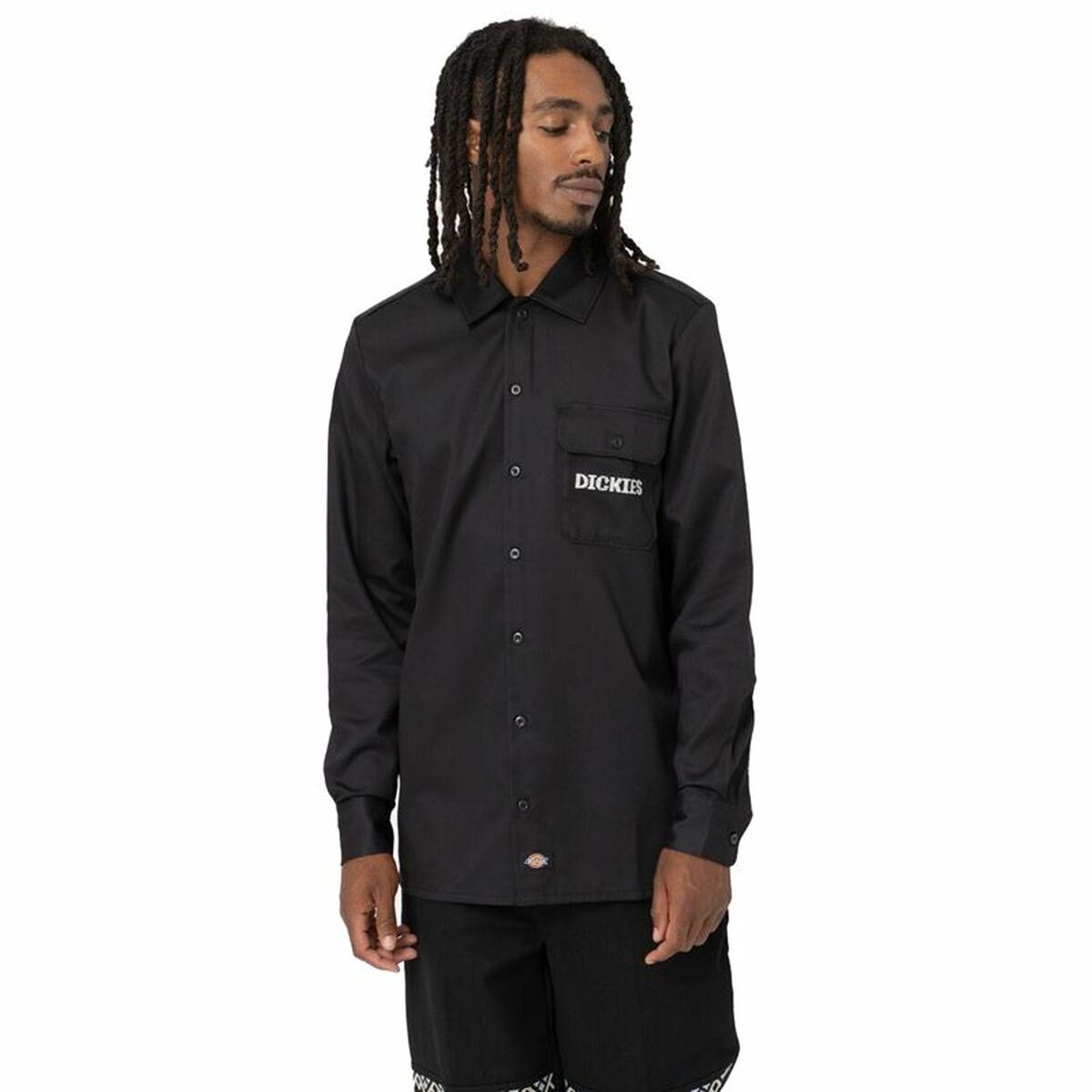 Skjorta med lång ärm Herr Dickies Wichita Svart - 7