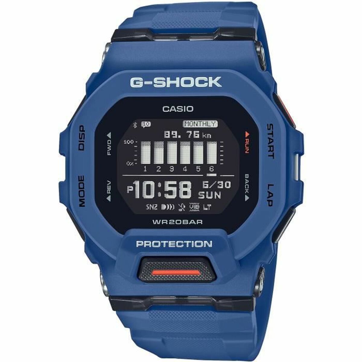 Smartklocka Casio GBD-200-2ER Blå Svart Ø 40 mm