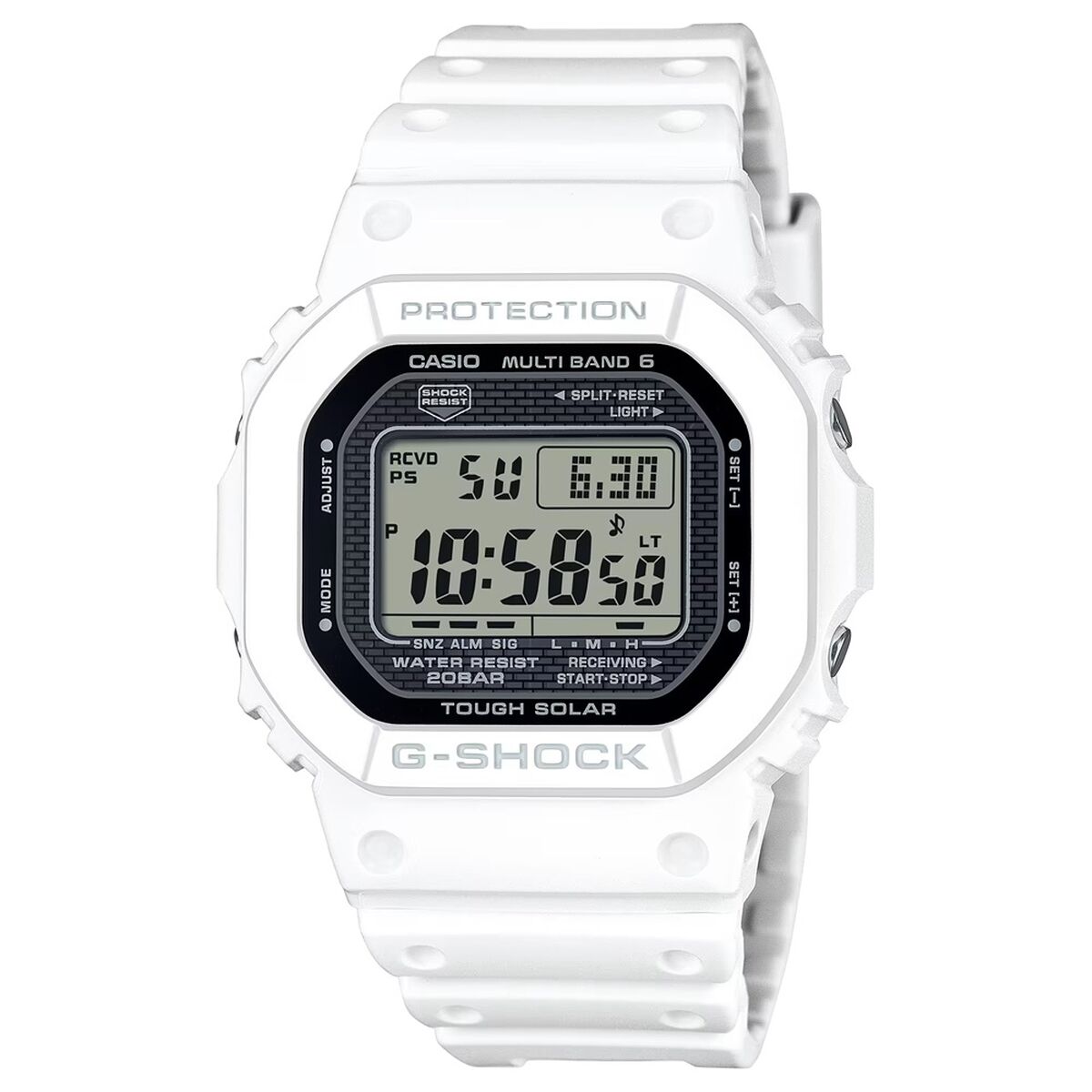 Herrklocka Casio G-Shock THE NEW ORIGIN MULTIBAND 6 - TOUGH SOLAR - WHITE (Ø 43 mm)