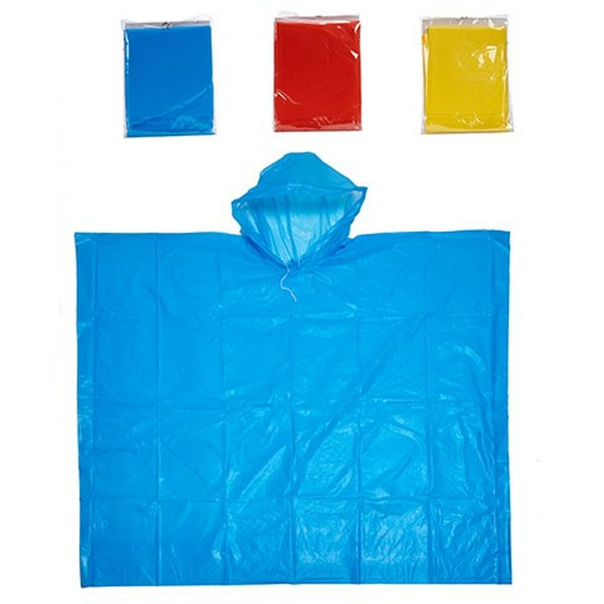 Vattentät Poncho med Huva 110 x 87 cm Barn - 4