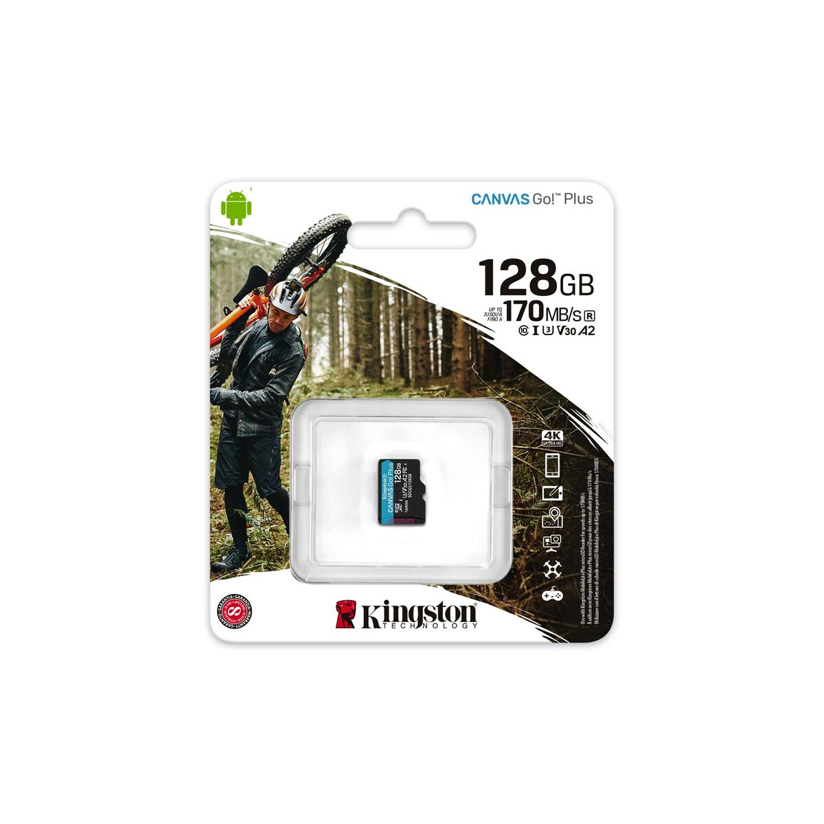 Micro-SD kort Kingston Canvas Go! Plus 128 GB - 4