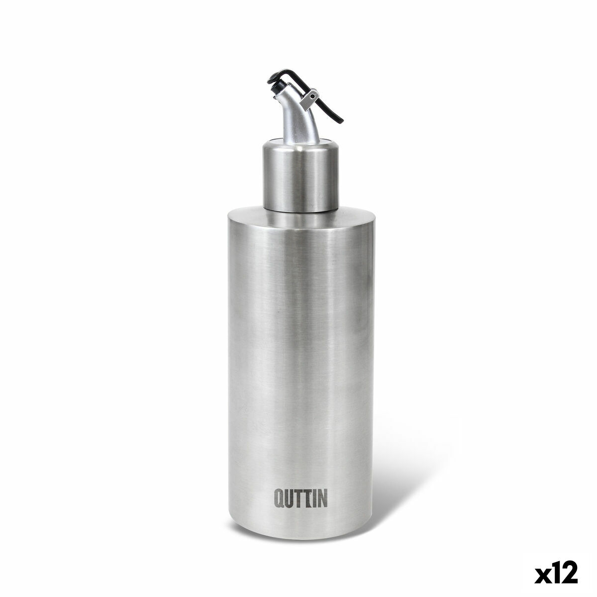 Oljeflaska Quttin 350 ml Rostfritt stål Silvrig (12 antal) - 3
