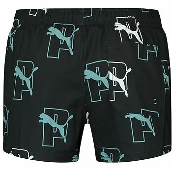 Baddräkt Herr Puma Swim Print Cat Logo Svart