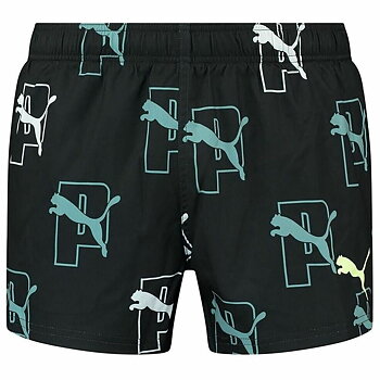 Baddräkt Herr Puma Swim Print Cat Logo Svart