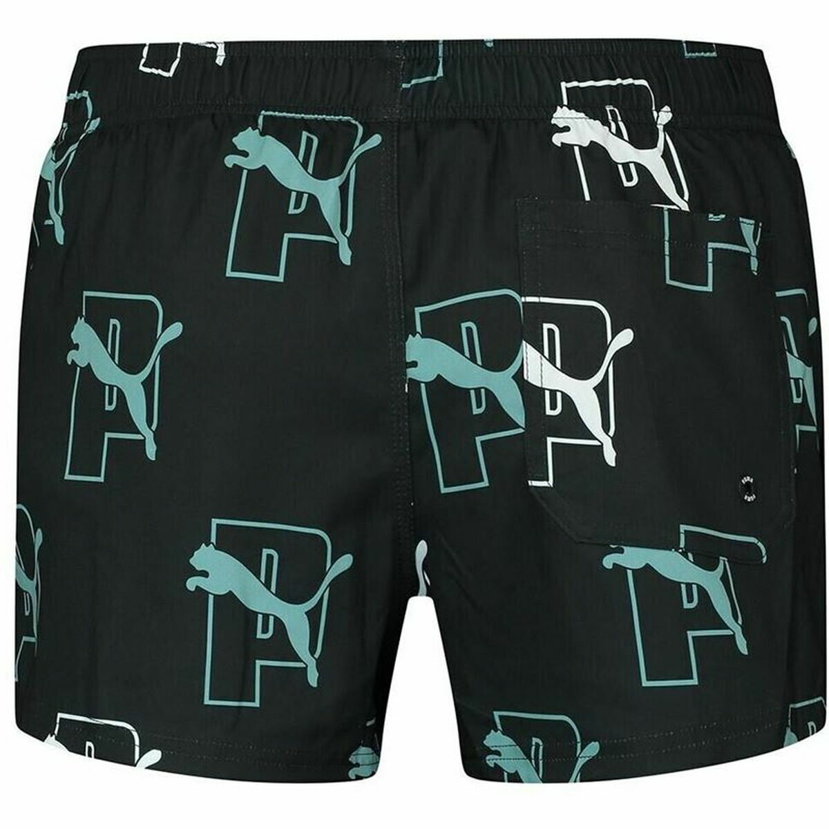 Baddräkt Herr Puma Swim Print Cat Logo Svart - 4