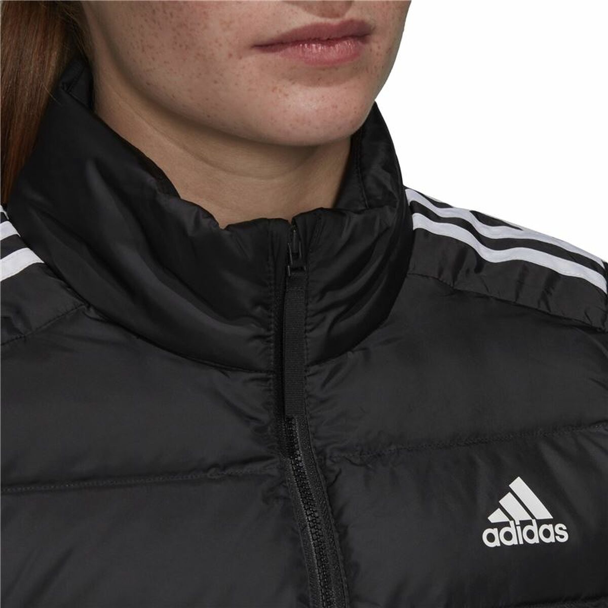 Sportjacka, Dam Adidas Ess Down Vit Svart Väst - 7