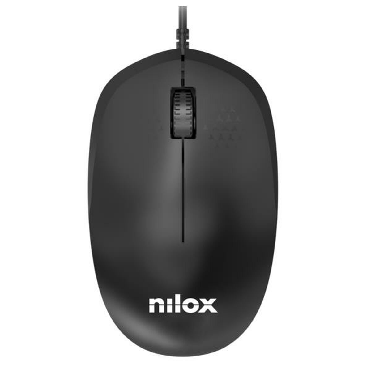 Mus Nilox MOUSB1012 Svart 1200 DPI - 2