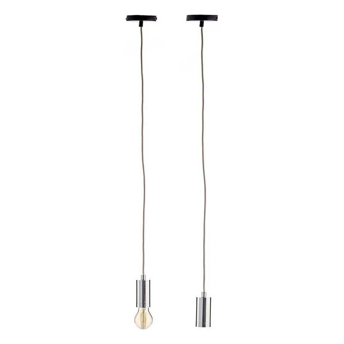 Taklampa Gift Decor Silvrig 60 W 220-250 V (6 antal) - 2