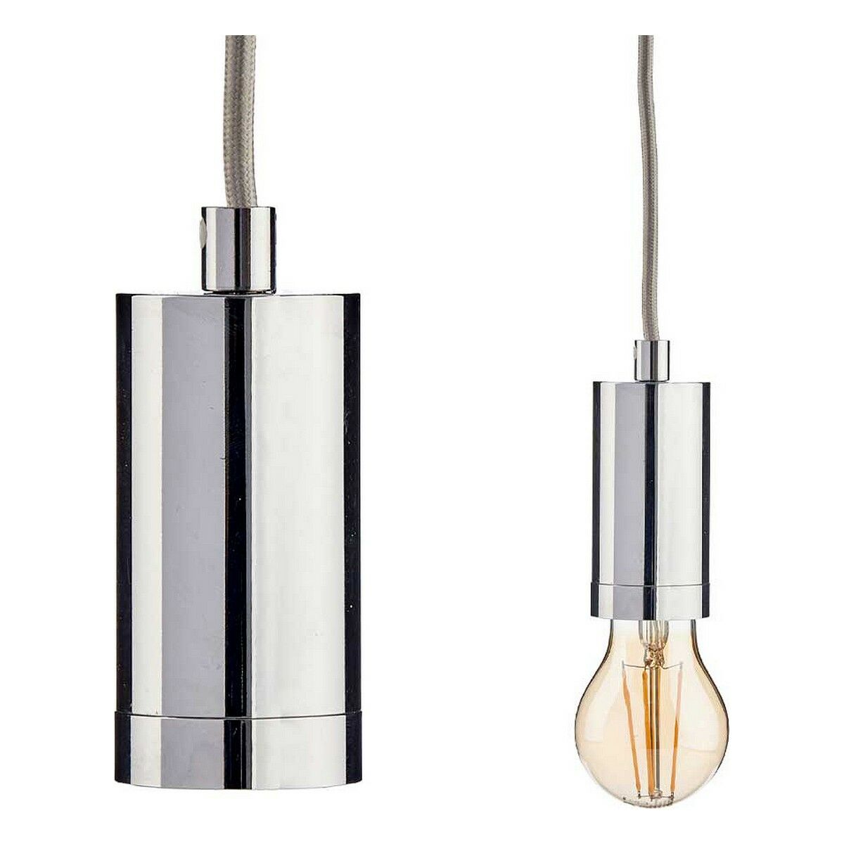 Taklampa Gift Decor Silvrig 60 W 220-250 V (6 antal) - 5