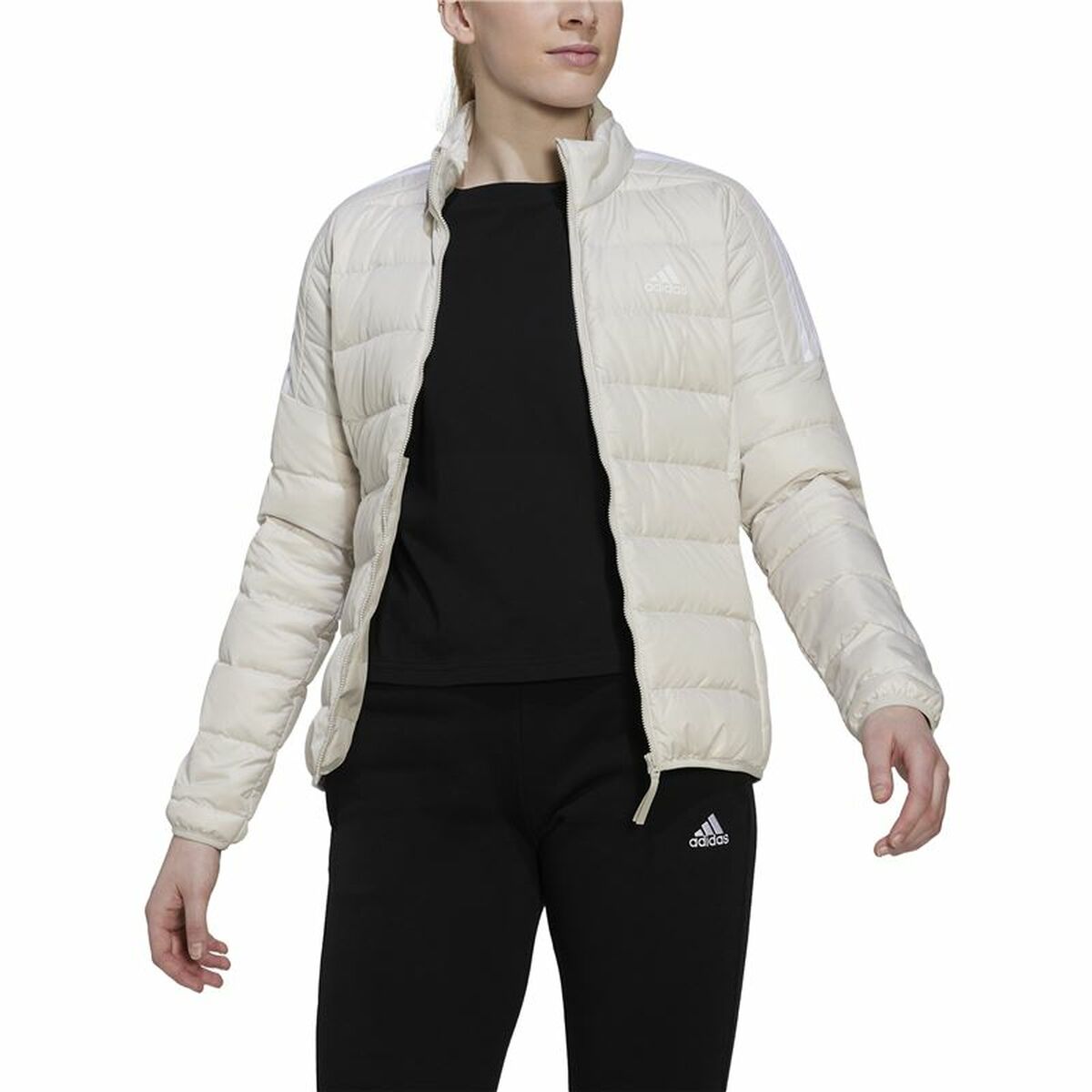 Sportjacka, Dam Adidas Essentials Vit - 3
