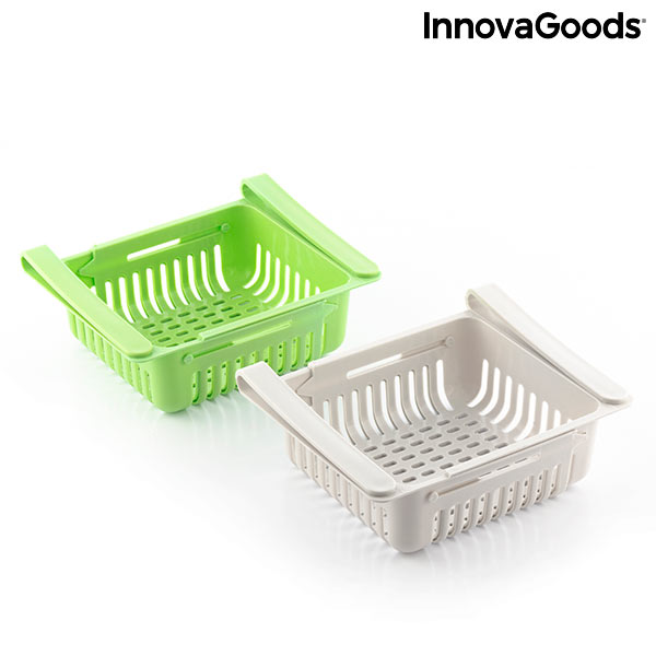 Justerbar kylskåpsorganisation Friwer InnovaGoods 2 antal - 4