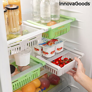 Justerbar kylskåpsorganisation Friwer InnovaGoods 2 antal