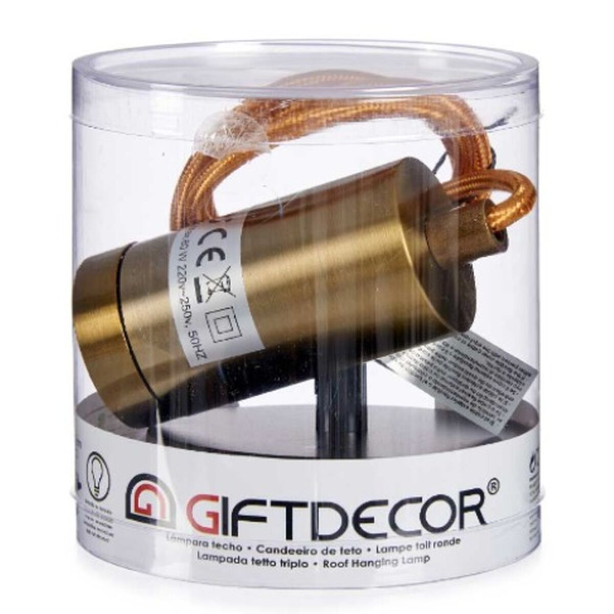 Taklampa Gift Decor Gyllene 60 W (6 antal) - 2