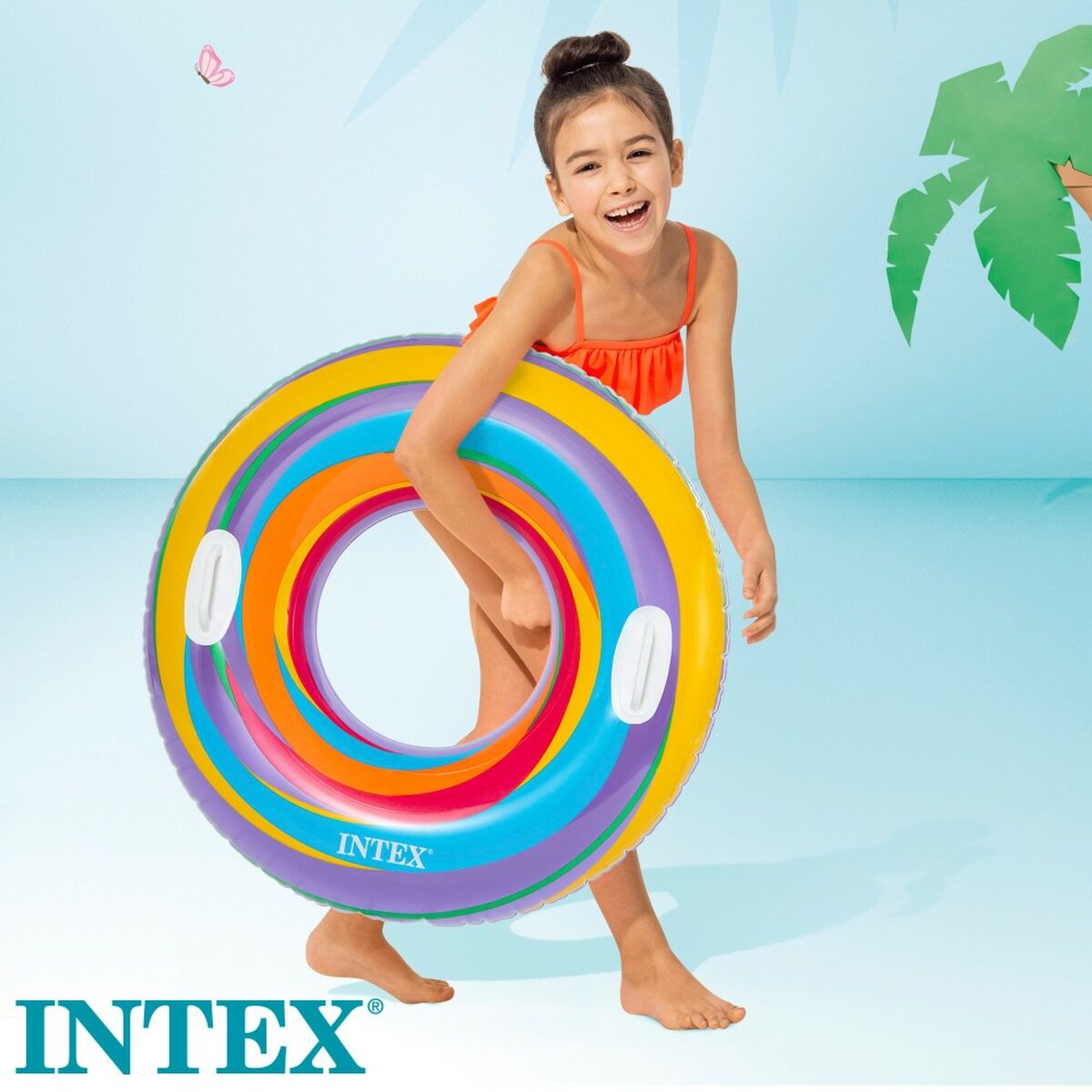 Badring Donut Intex Ø 91 cm 91 x 22 x 91 cm (24 antal) - 3