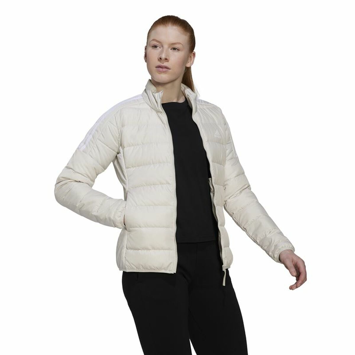 Sportjacka, Dam Adidas Essentials Vit - 5