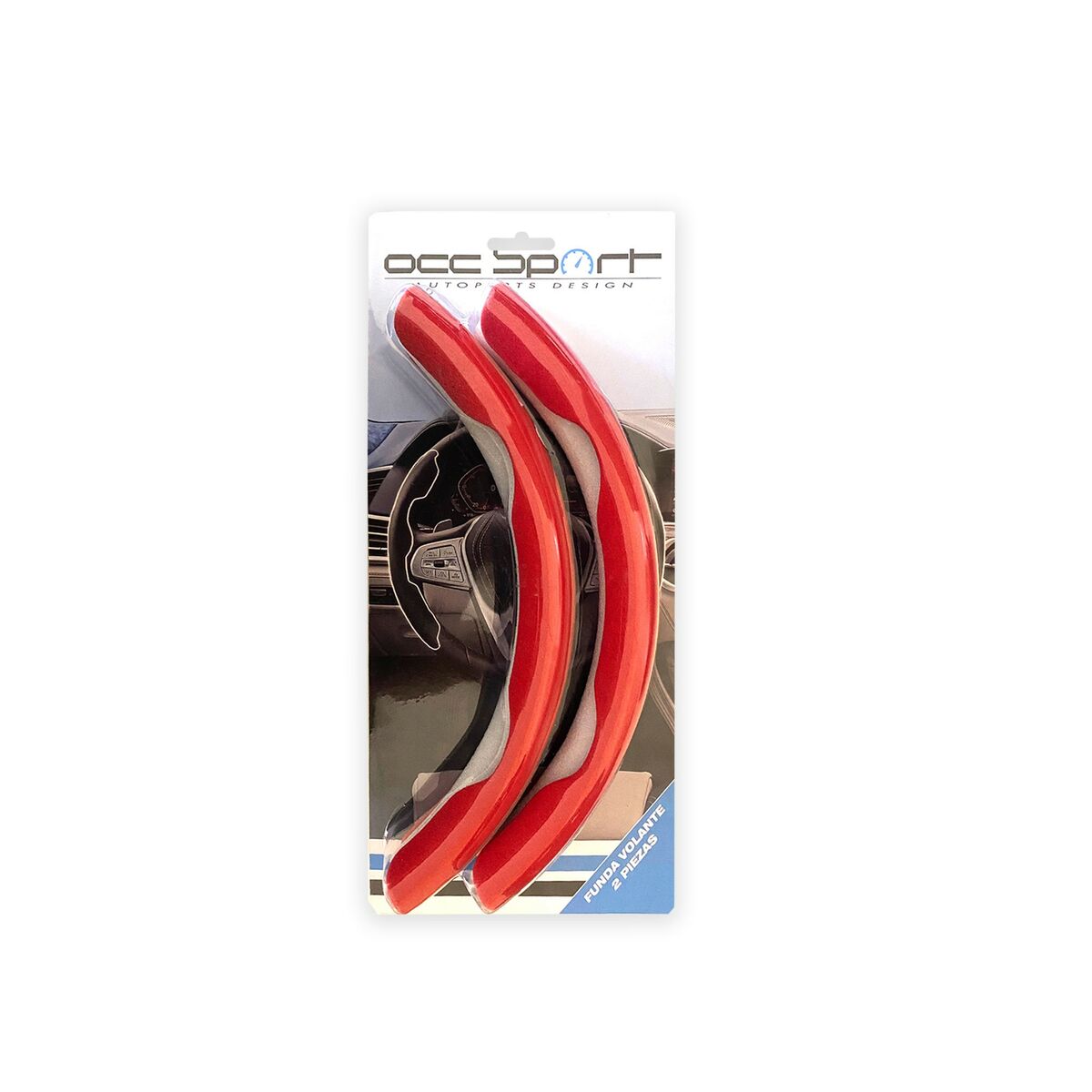 Rattöverdrag OCC Motorsport OCCFV0004 Röd (2 pcs) - 8