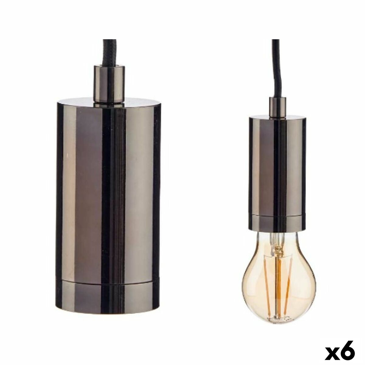 Taklampa Gift Decor Svart 60 W (6 antal) - 5
