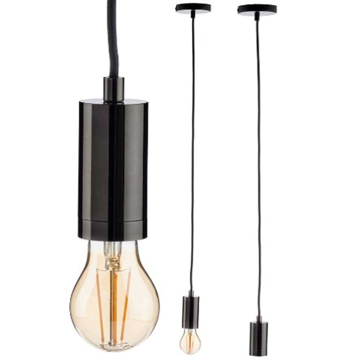 Taklampa Gift Decor Svart 60 W (6 antal) - 7