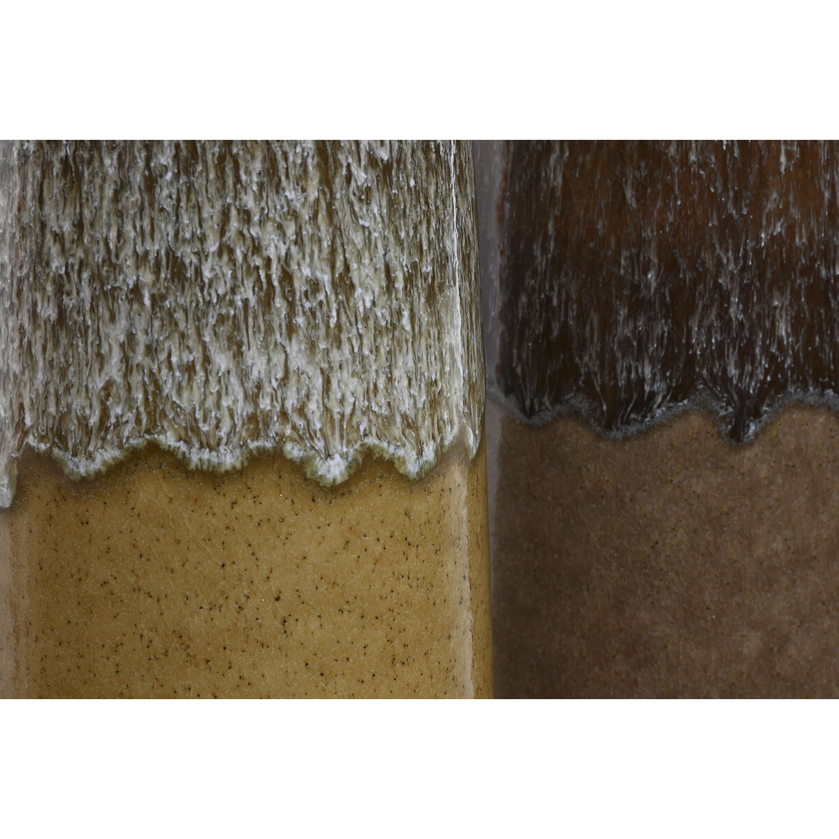 Vas Home ESPRIT Dvobarvna Keramik 12 x 12 x 41 cm (2 antal) - 2