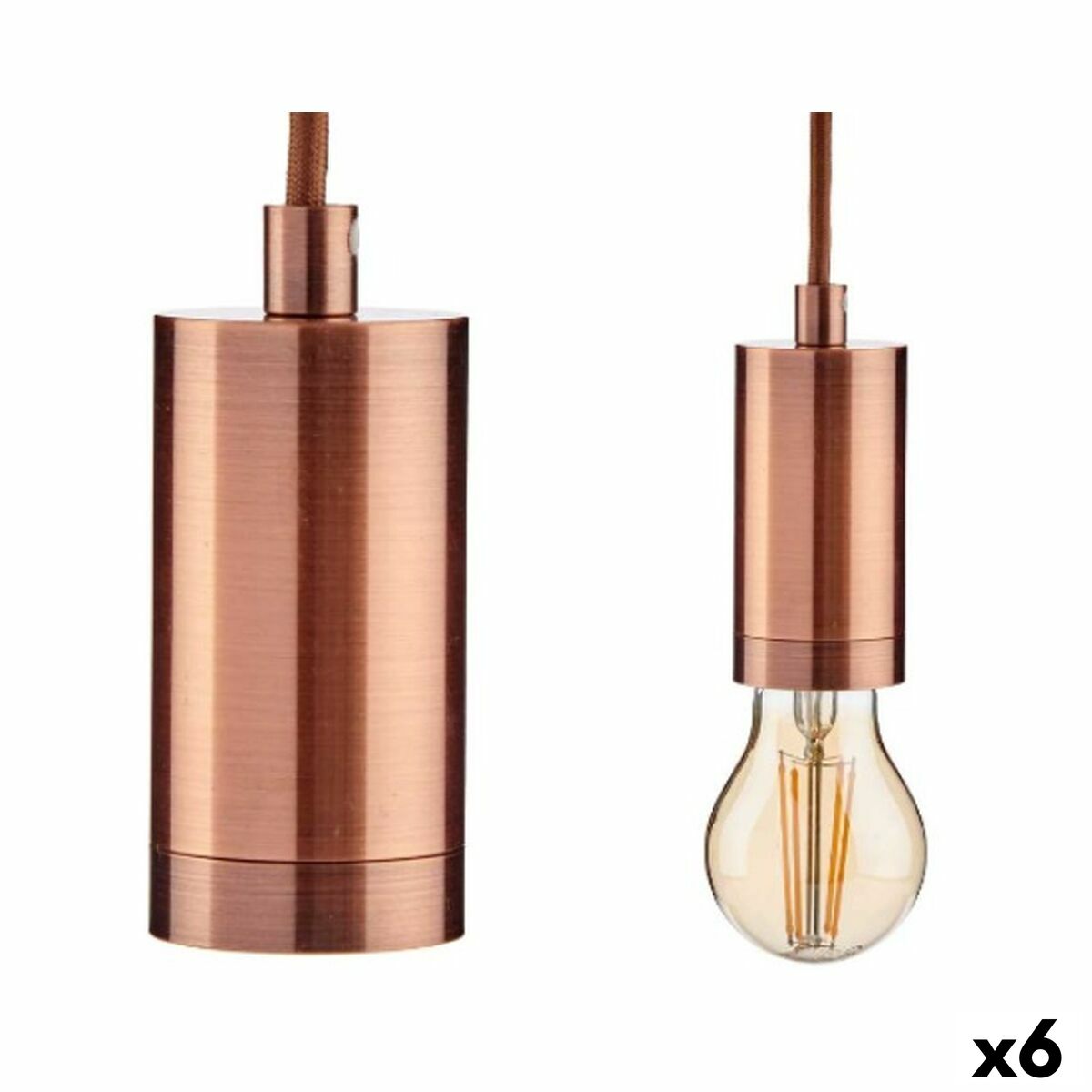 Taklampa Gift Decor Brons 60 W (6 antal)