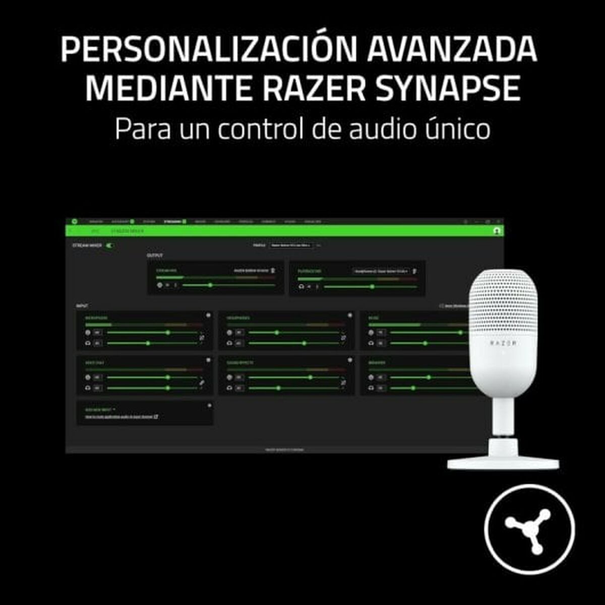 Mikrofon Razer RZ19-05050300-R3M1 Vit - 7