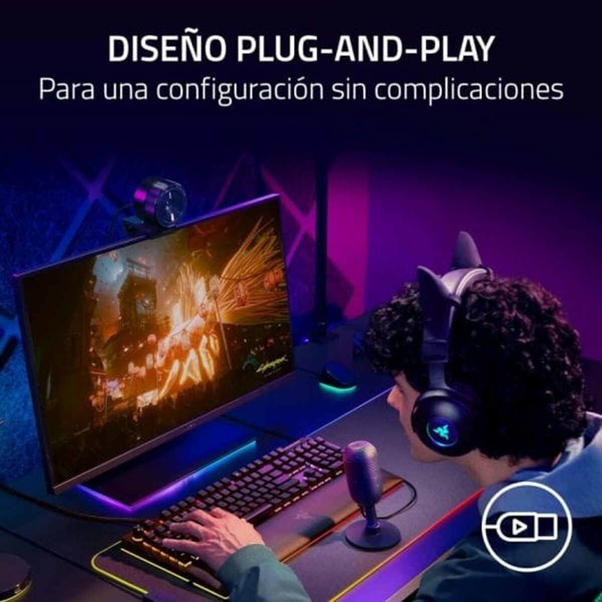 Mikrofon Razer RZ19-05050300-R3M1 Vit - 6
