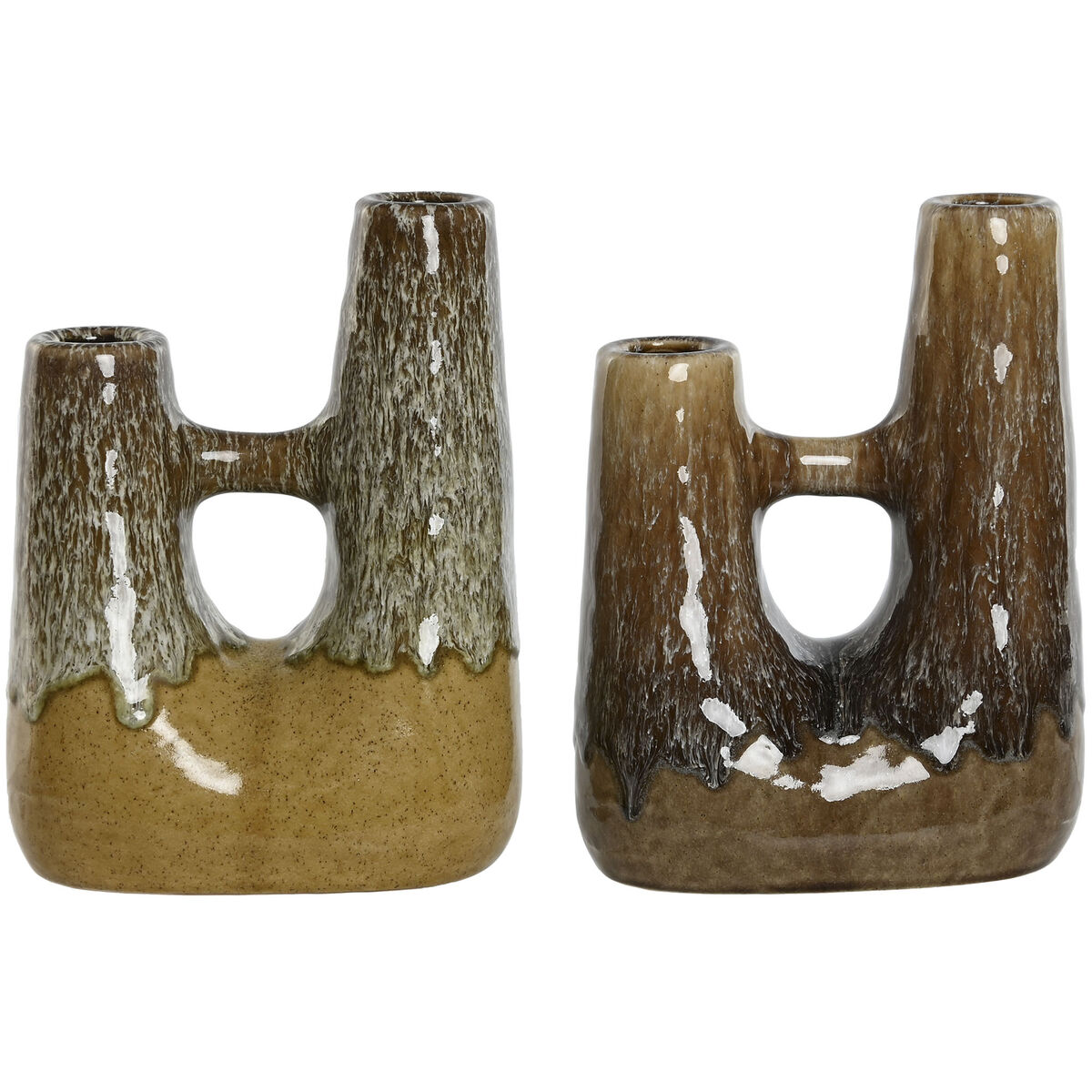 Vas Home ESPRIT Dvobarvna Keramik 19 x 11 x 25 cm (2 antal)