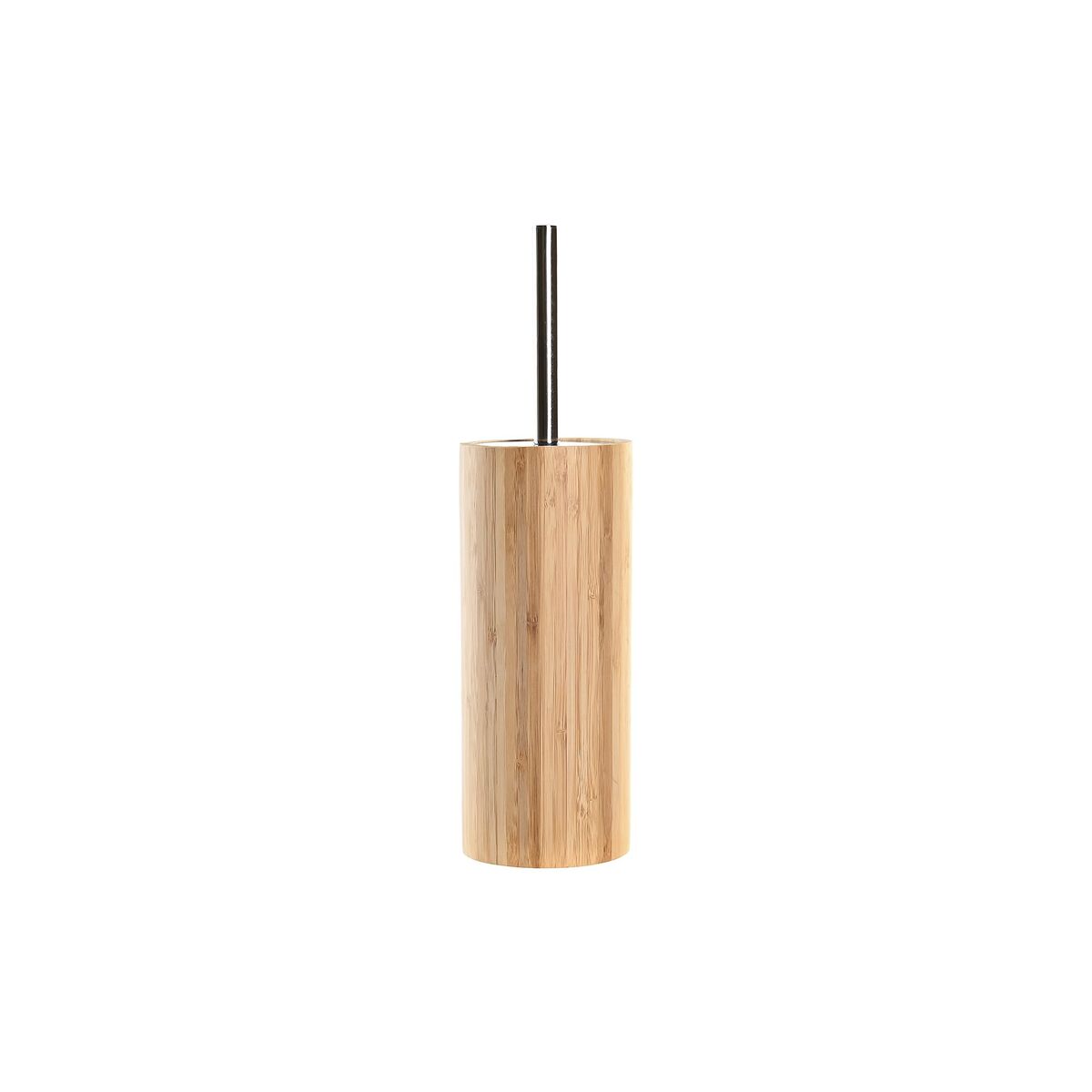 Toalettborste DKD Home Decor Silvrig Naturell Metall Bambu 10 x 10 x 36,8 cm - 4