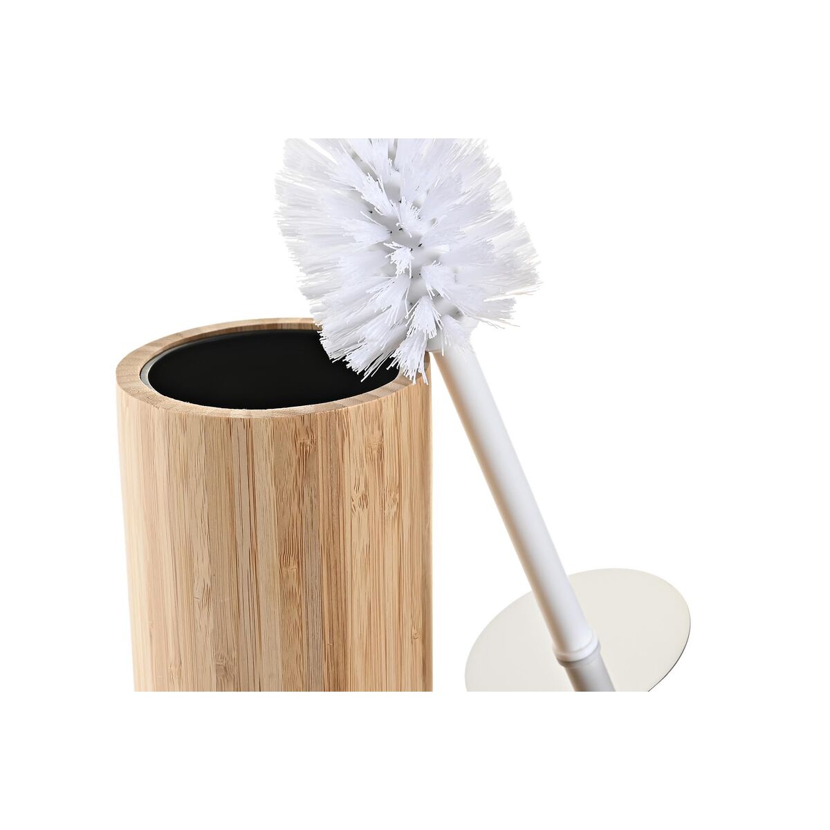 Toalettborste DKD Home Decor Silvrig Naturell Metall Bambu 10 x 10 x 36,8 cm - 9