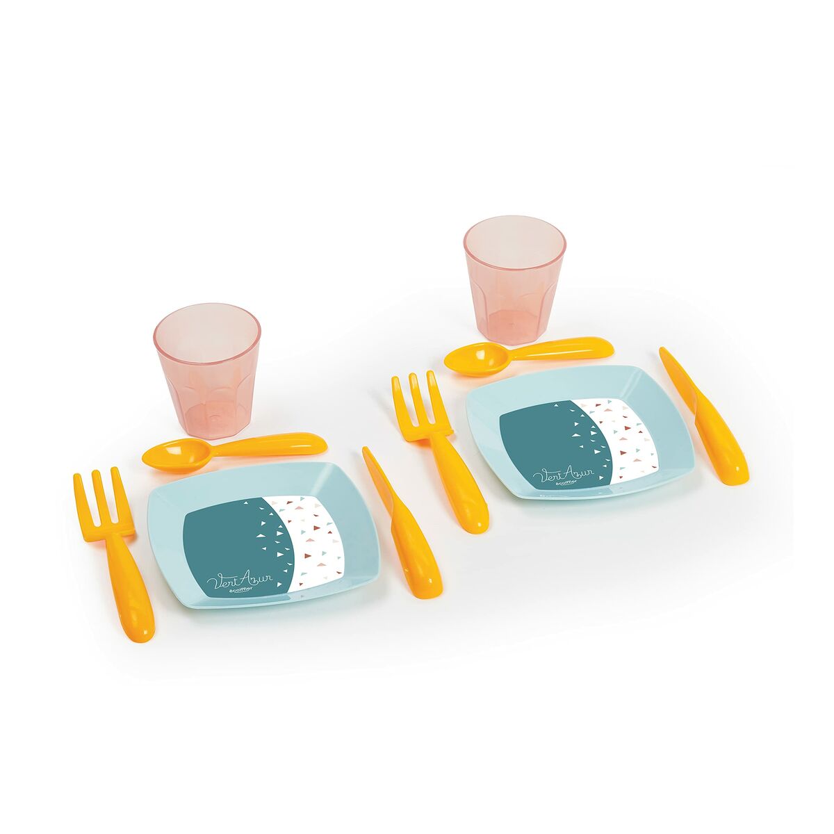 Bord med 2 stolar Ecoiffier Plast Multicolour (13 Delar) - 2