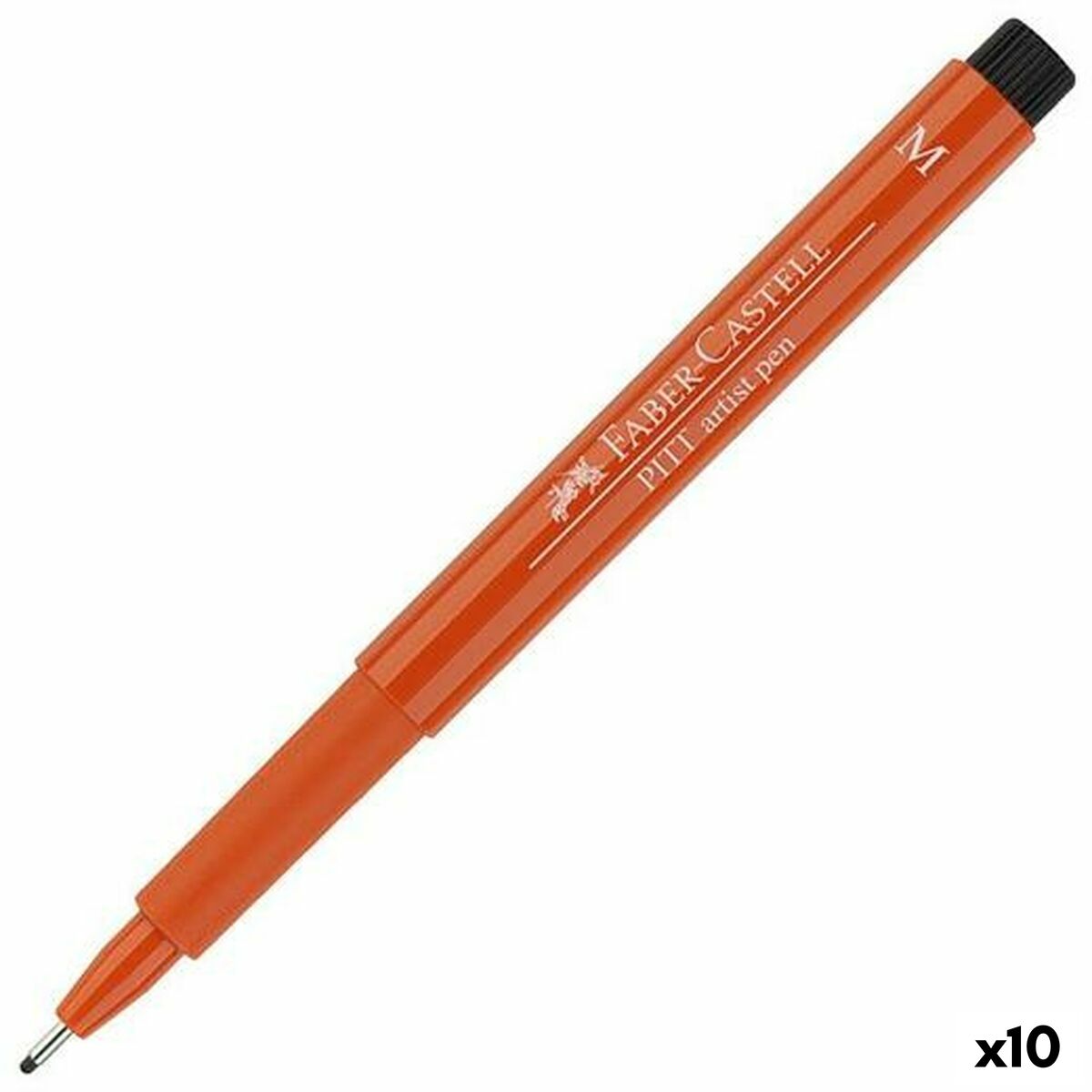 Tuschpennor Faber-Castell Pitt Artist Fineliner M Mörk Orange (10 antal)