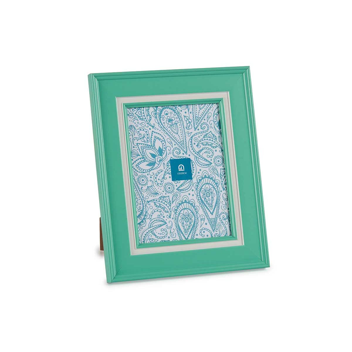 Fotoram Gift Decor Grön Glas Plast (6 antal) - 2