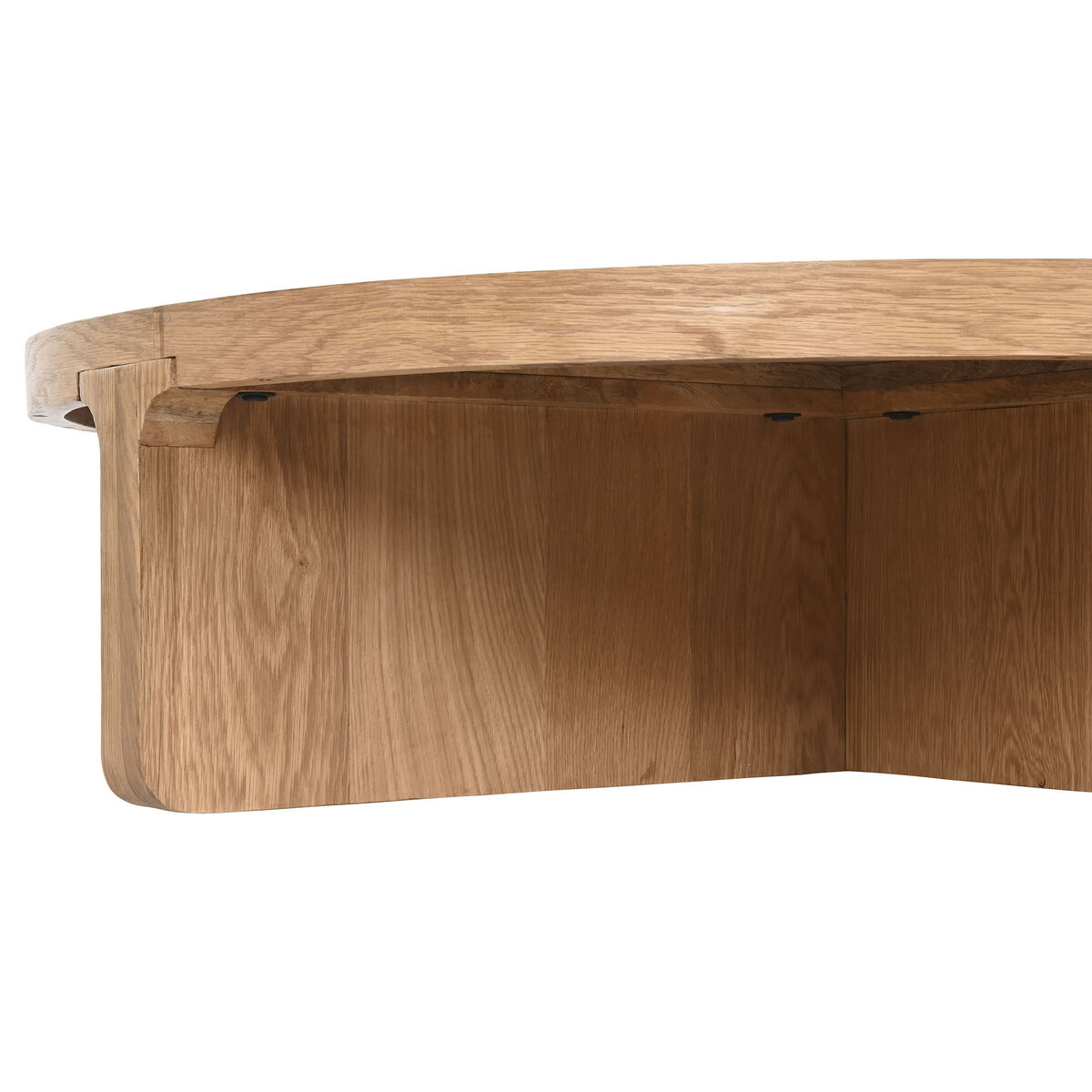 Soffbord Home ESPRIT Naturell tölgyfa 121 x 121 x 32 cm - 5