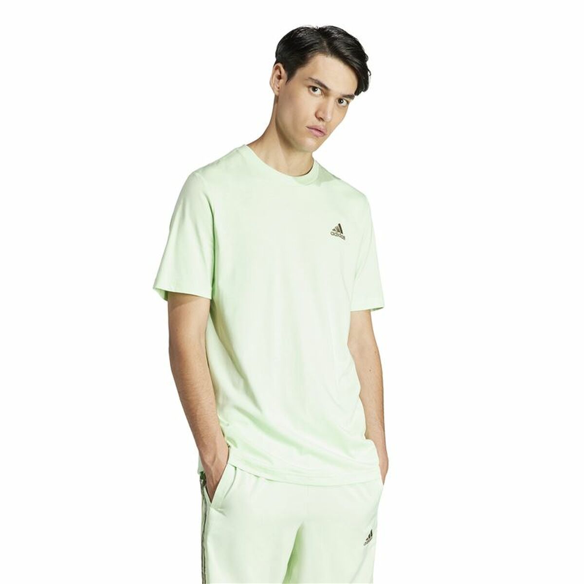 T-shirt med kortärm Herr Adidas adidas Sl Grön - 2