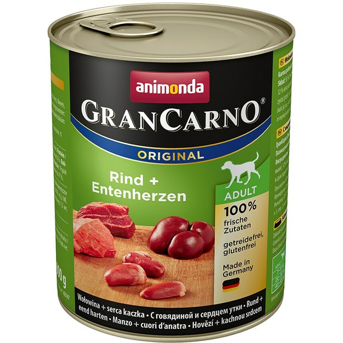 Våt mat Animonda GranCarno Original Kalvkött Anka 800 g
