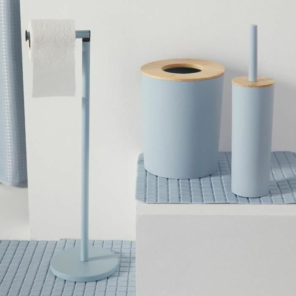 Halkfri badmatta TODAY HOY - UTILITY 40 x 60 cm Blå PVC - 3