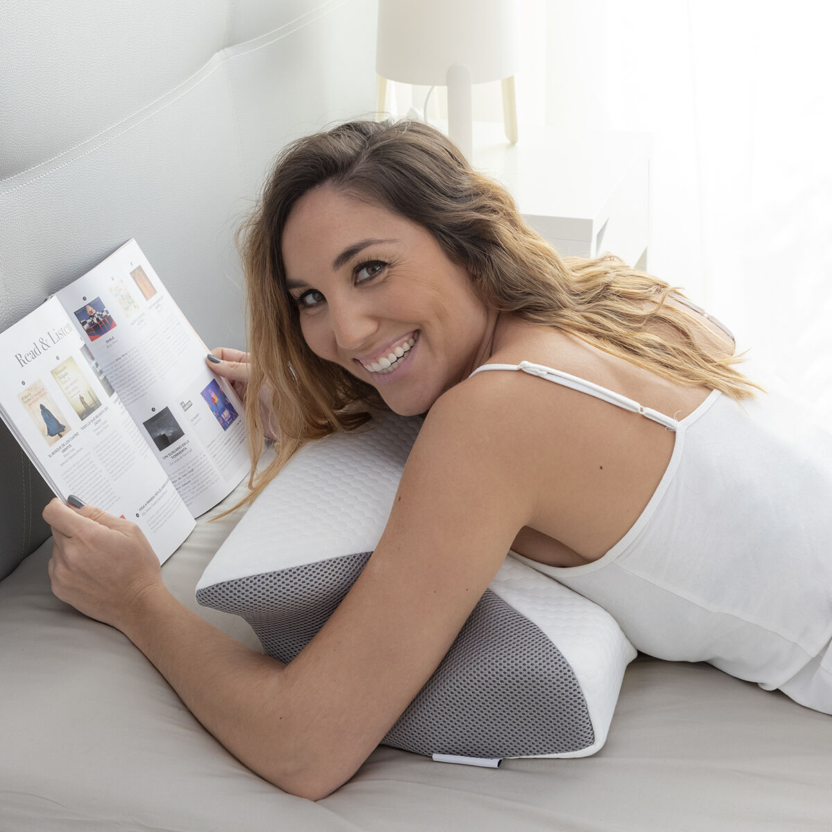 Viskoelastisk nackkudde med ergonomiska konturer Conforti InnovaGoods - 12