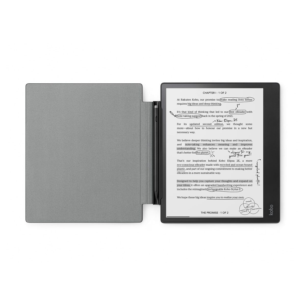 Fodral till e-bok Rakuten N605-AC-BK-E-PU - 2
