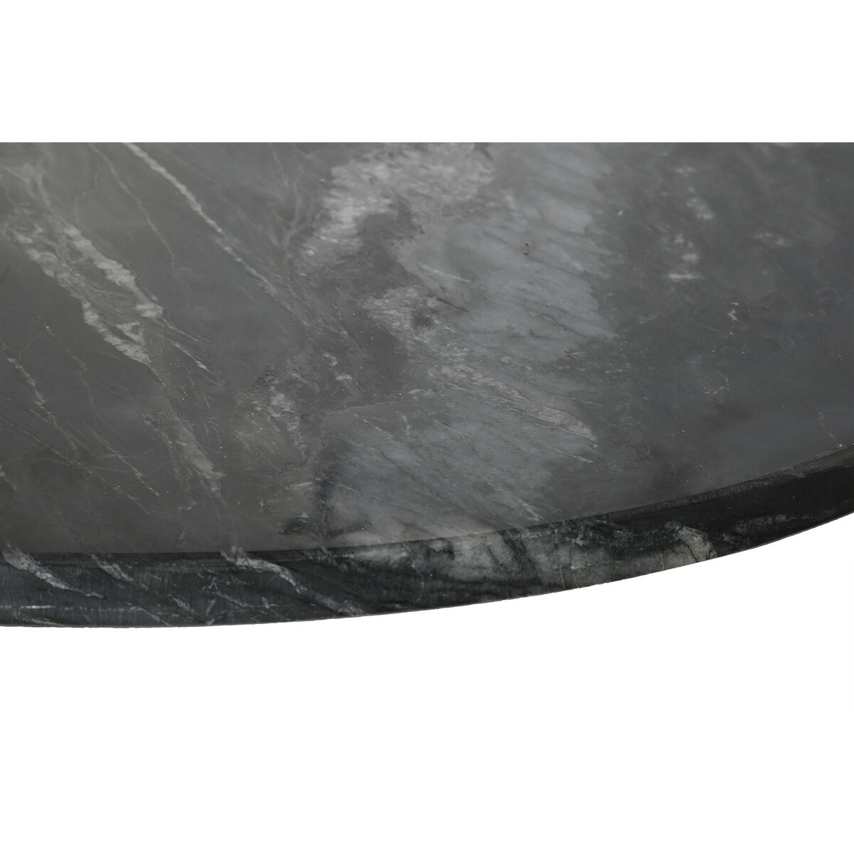 Matsalsbord Home ESPRIT Svart Gyllene Mässing Marmor 200 x 110 x 76 cm - 3