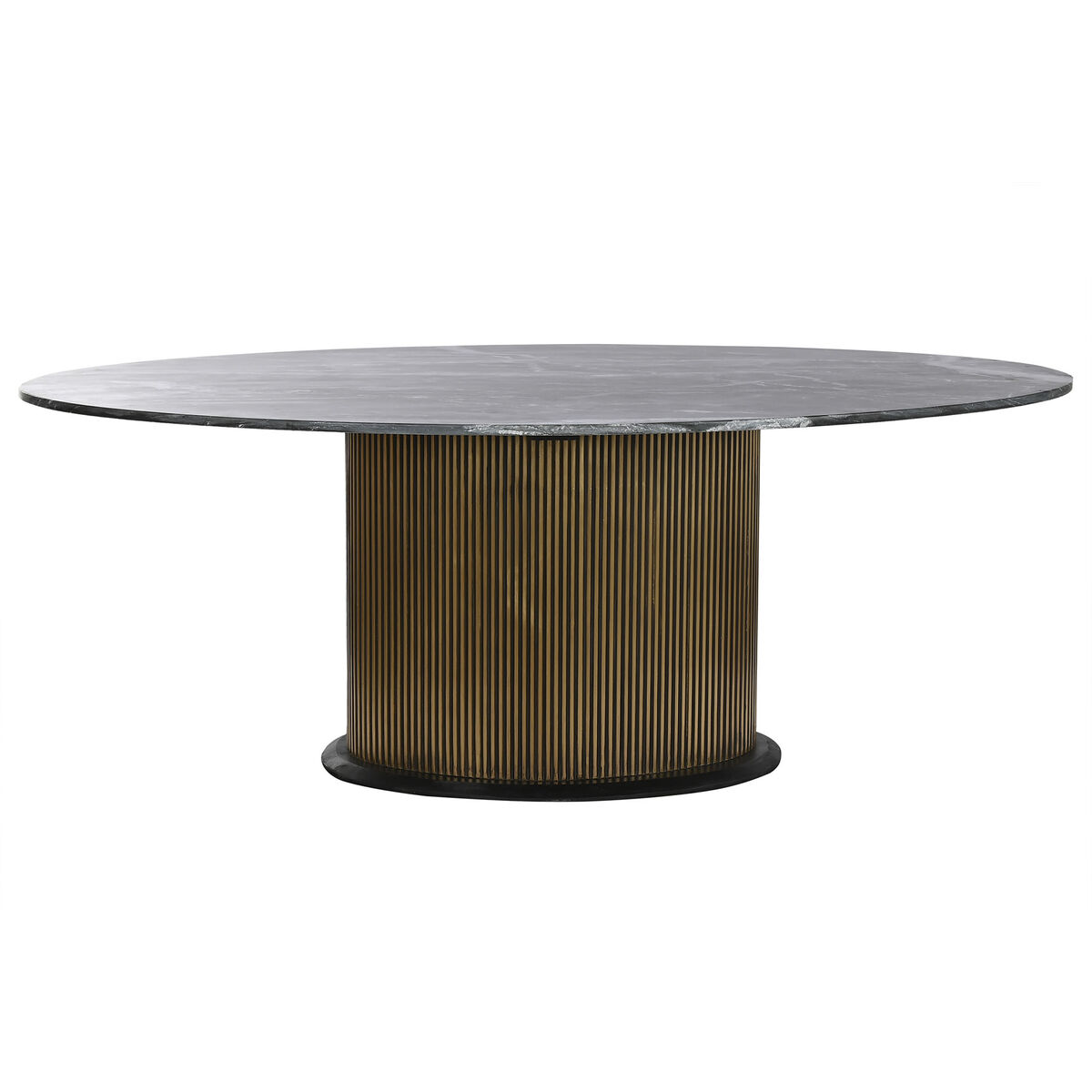Matsalsbord Home ESPRIT Svart Gyllene Mässing Marmor 200 x 110 x 76 cm - 8