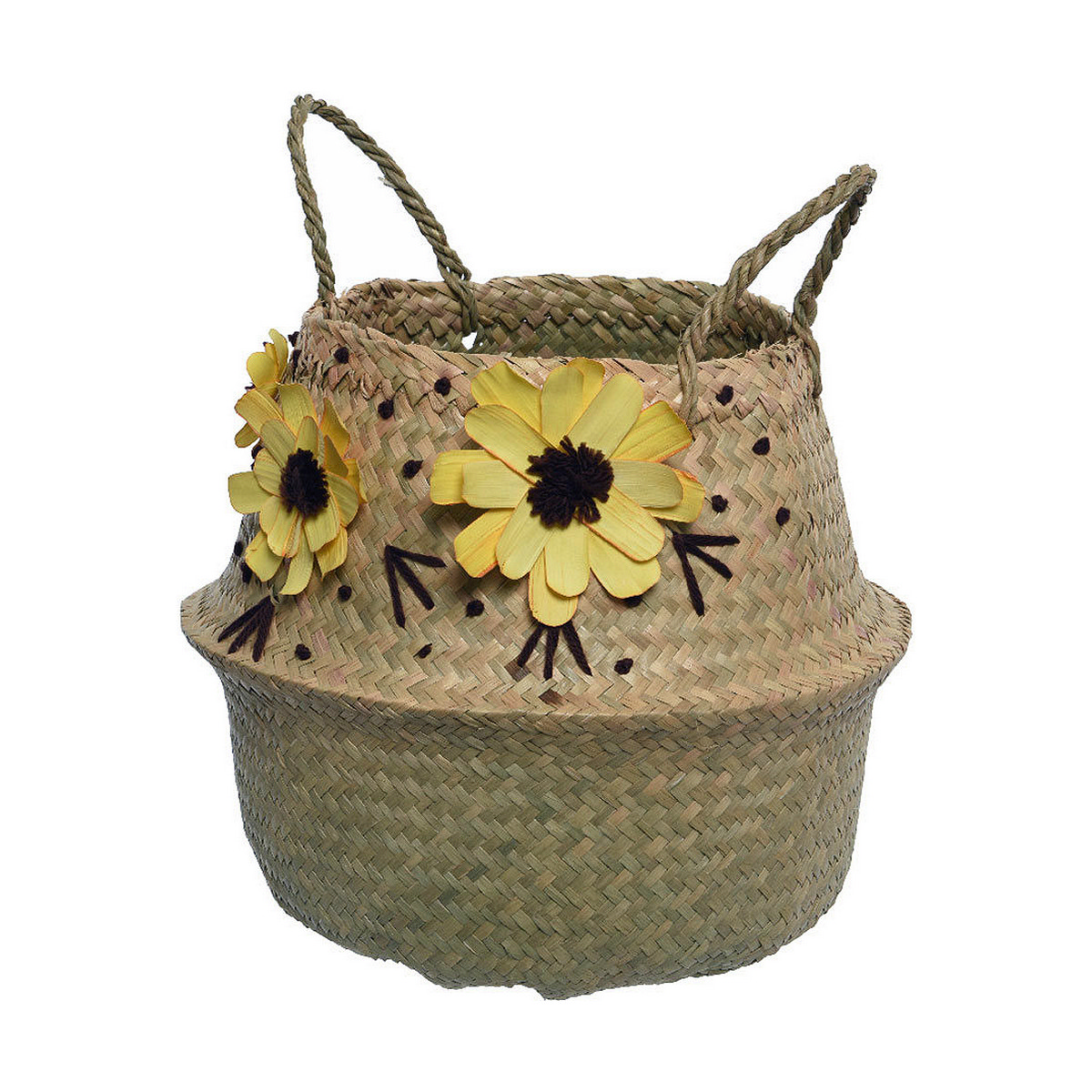 Multifunktionell korg Decoris Spring Brun vide (30 x 30 cm)