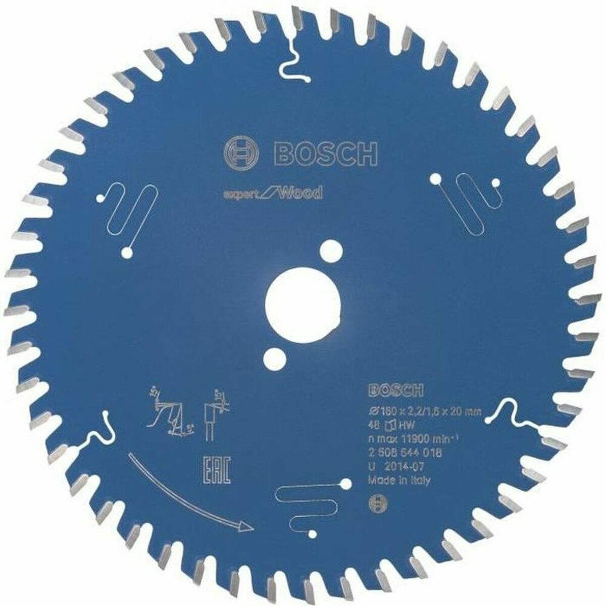 Skärskiva BOSCH Saw Blade Ø 16 mm 22 x 2 x 20 cm