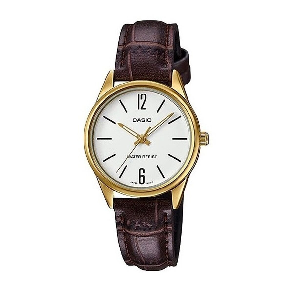 Damklocka Casio 3H LADY LEATHER - WHITE (Ø 28 mm)