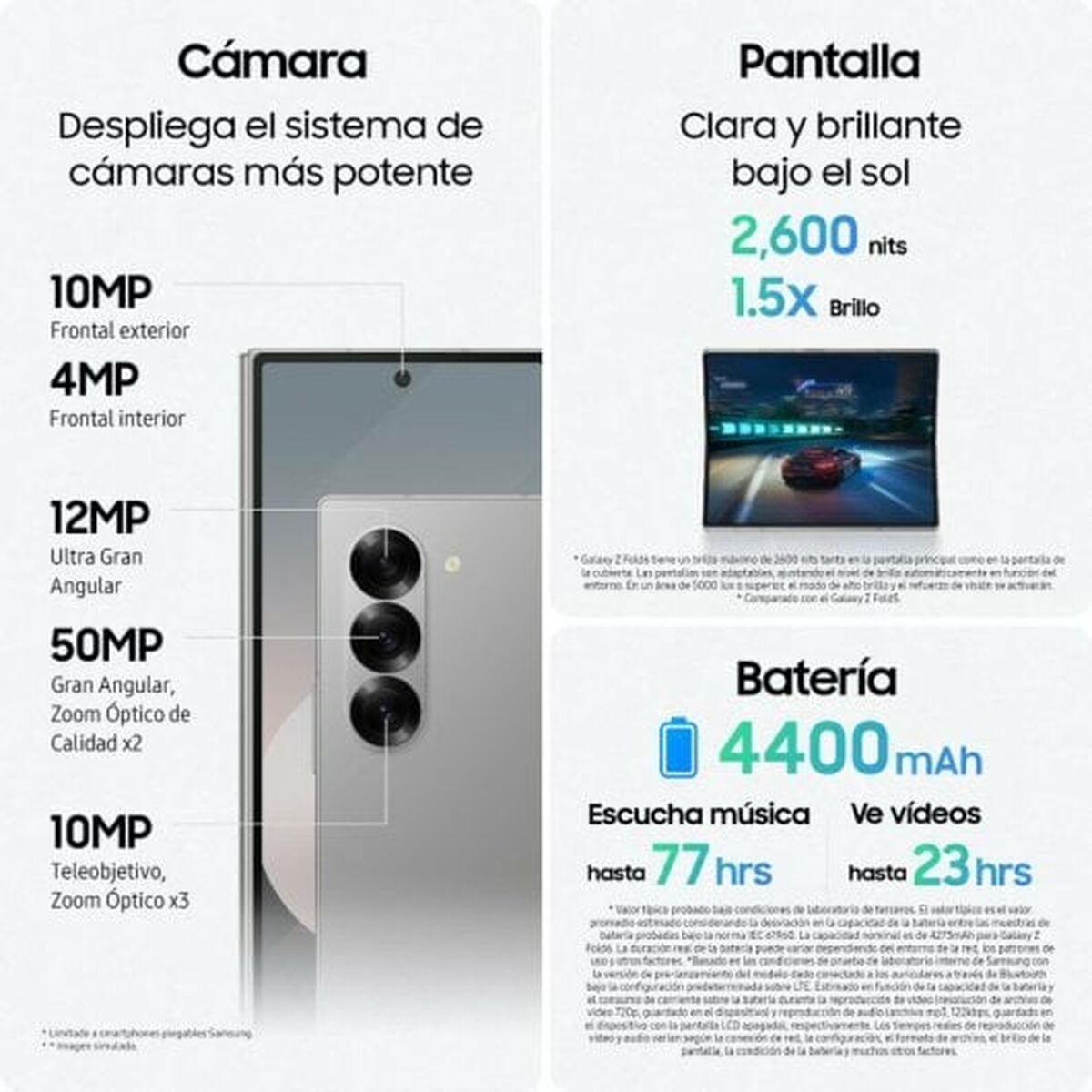 Smartphone Samsung Galaxy Z Fold6 12 GB RAM 1 TB Stål - 5