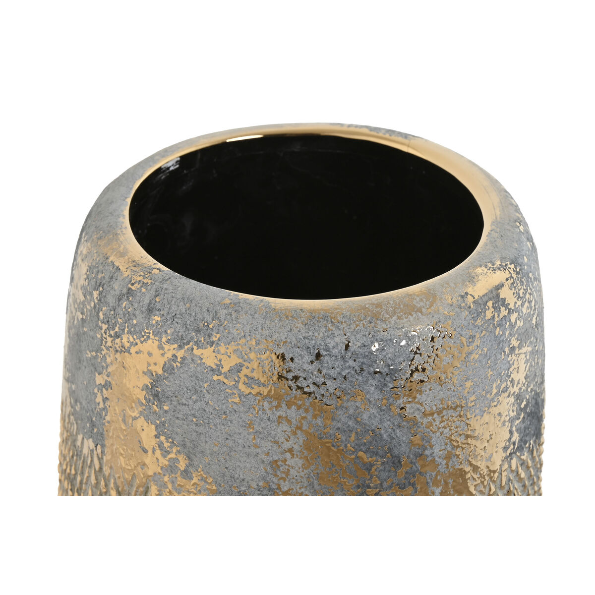 Vas Home ESPRIT Gyllene Dvobarvna Stengods Modern Antikbehandlad 17 x 17 x 26 cm - 2