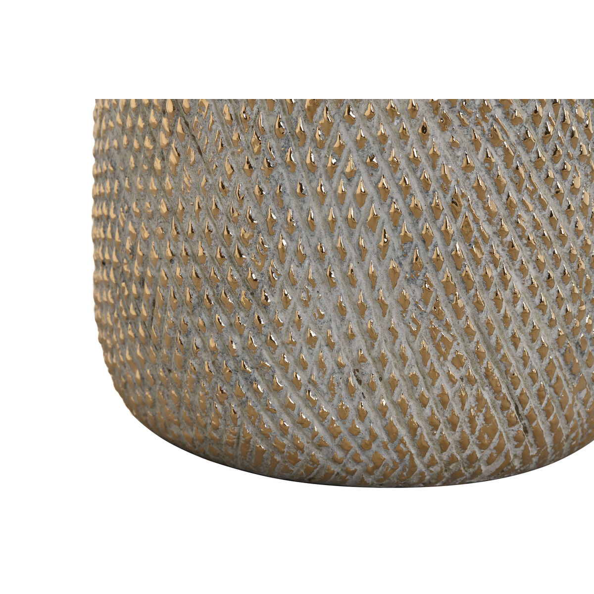 Vas Home ESPRIT Gyllene Dvobarvna Stengods Modern Antikbehandlad 17 x 17 x 26 cm - 3