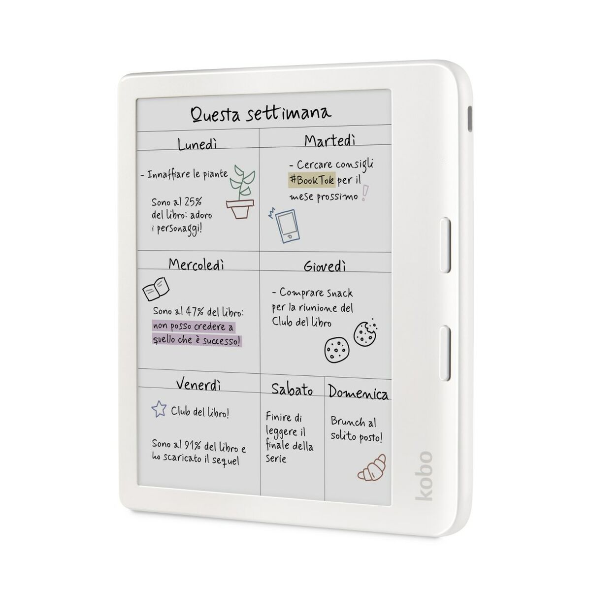 e-bok Rakuten N428-KU-WH-K-CK Vit 32 GB 7" - 2