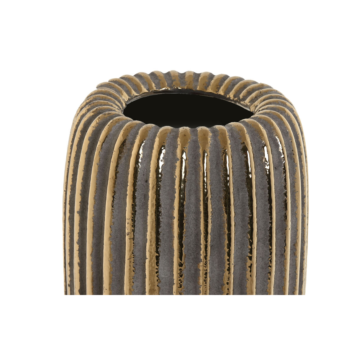 Vas Home ESPRIT Gyllene Stengods Modern 17 x 17 x 39 cm - 2