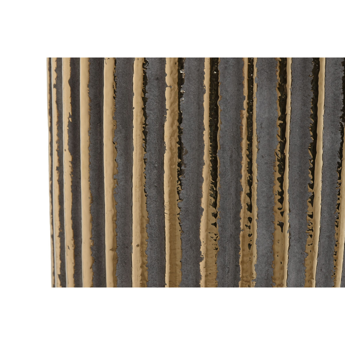 Vas Home ESPRIT Gyllene Stengods Modern 17 x 17 x 39 cm - 3