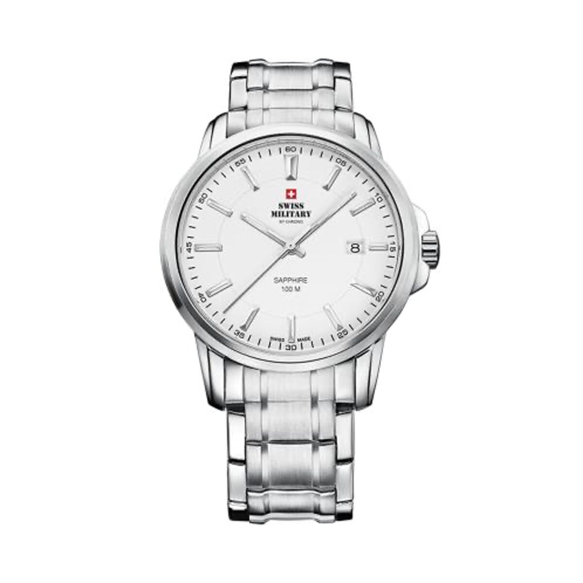 Herrklocka Swiss Military Chrono SM34039.02 Silvrig